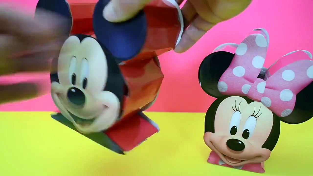 Disney Mickey E Minnie Caixinha Surpresa completo em Portugues Peppa Pig Dora Elsa Frozen 2015