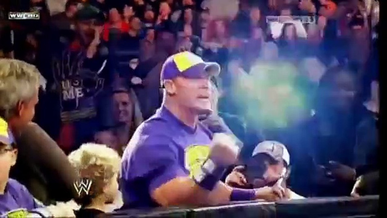WWE-John Cena destroys Nexus