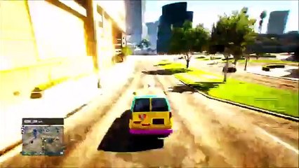 Trolling on GTA 5 Multiplayer Funny Moments (GTA V) clown van trolling
