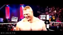 Brock Lesnar destroying Seth Rollins at battleground