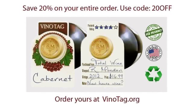 Wine Bottle Tags for Wine Refrigerators