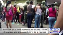 Situación en la zona fronteriza del Táchira a una semana del cierre de la frontera
