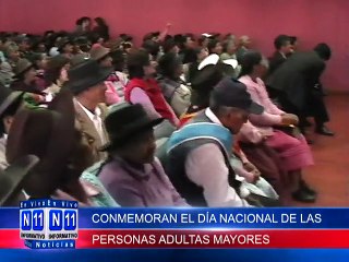 N11 Informativo CONMEMORAN EL DIA NACIONAL DE LAS PERSONAS ADULTAS MAYORES