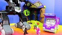 Imaginext Joker Creates Replica Batbot Robot To Destroy Gotam City Center Batman Bane Riddler