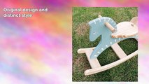 Handmade Wooden Ride On Rocking Horse Pink Animal Design Rocker