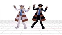 MMD Subway Masters Emmet & Ingo Newcomers POKEMON BW (Original Characters)
