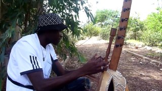 Mamadou Dramé Kora player  / Joueur de kora chromatique
