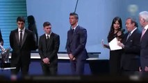 Cristiano Ronaldo Reaction After Messi wins UEFA Best Player in Europe 2015