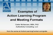 Examples of Action Learning Program and Meeting Formats (3 of 5)
