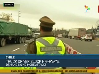 Chilean Truck Drivers Block Highways, Demand Security