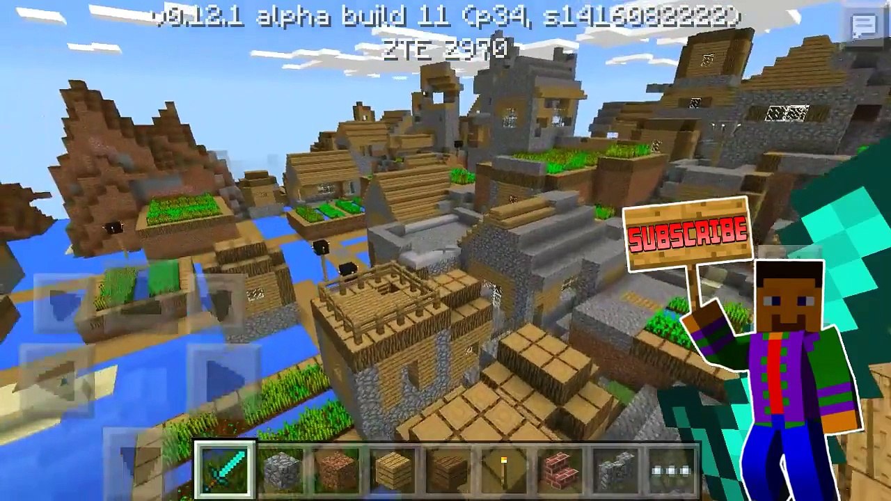 MASSIVE VILLAGE!!! Multiple Villages Map - Minecraft Pocket Edition