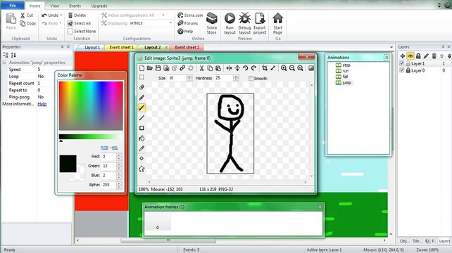 Construct 2 урок третий - анимация персонажа