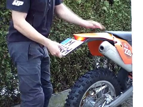 Enduro Kennzeichenhalter - KTM EXC LC4 BMW GS G650X Suzuki DR DRZ Husaberg 390 400 450 1150 100 80