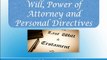 Russ Weninger -  Calgary attorney at law discusses the differences among a will, power of attorney and personal directiv