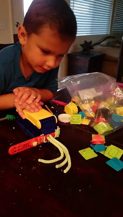Ryan playing with play doh
