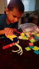 Ryan playing with play doh