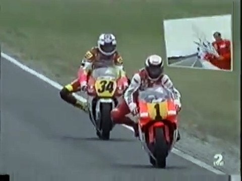 Moto gp Hockenheim 1991 Schwantz vs Rainey Ultima vuelta (500 c.c.) Motociclismo