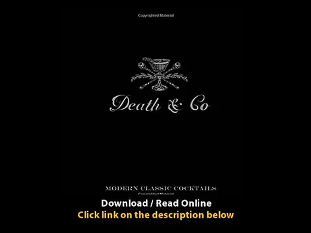 Death And Co Modern Classic Cocktails With More Than 500 Recipes    BOOK PDF
