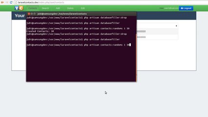 (Laravel 3, Bootstrap 2) - LaravelContacts v1.2.3 - Demo