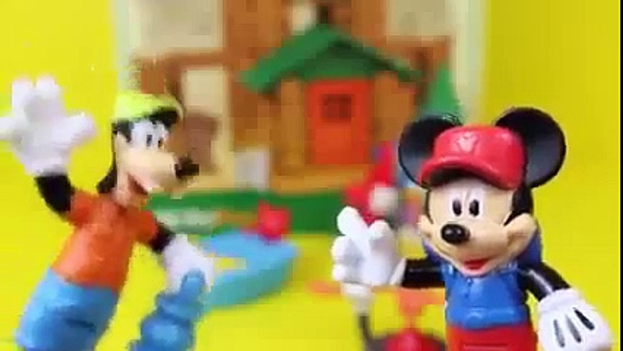 Mickey Mouse Clubhouse Goofy Donald Duck Lincoln Log Cabin Camping Building Lincoln Logs