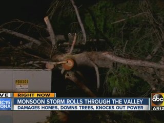 Monsoon storm rolls through Phoenix area