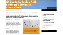 US Inc. Ready to Deploy B 52 Strategic Bombers in South Korea