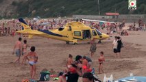 Hendaye : Urgence Hélico SAMU 64 A - Euskadi Surf TV