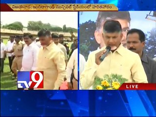 Chandrababu launches Haritha Haram in Vijayawada