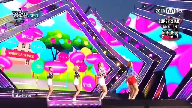 150827 NC.A (앤씨아) - Vanilla Shake (바닐라 쉐이크) @ 엠카운트다운 M! Countdown