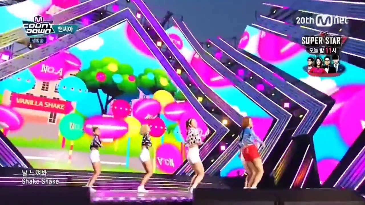 150827 NC.A (앤씨아) - Vanilla Shake (바닐라 쉐이크) @ 엠카운트다운 M! Countdown