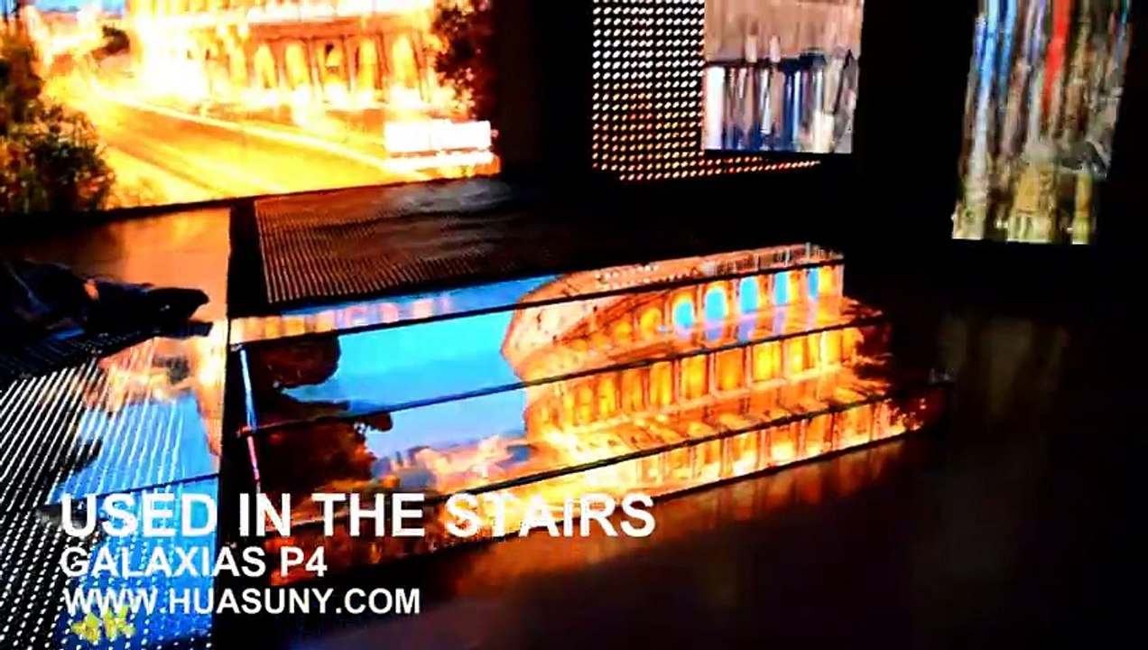 creative flexible led screen p4 Galaxias-4 for floor screen led video (skype: huasun607)