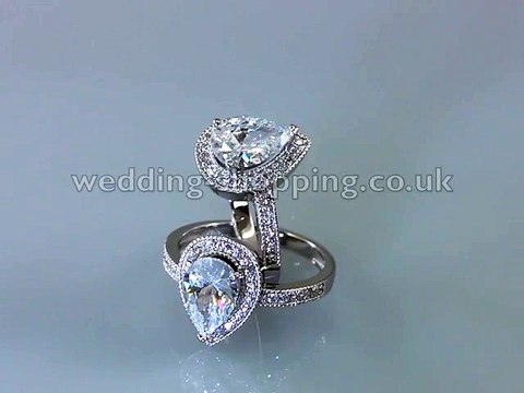 Sterling Silver Created Diamond Ring