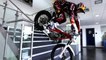 Dougie Lampkin ★ Trial Bike Stunts Through Red Bull Factory | Freestyle Motorcycle Fun