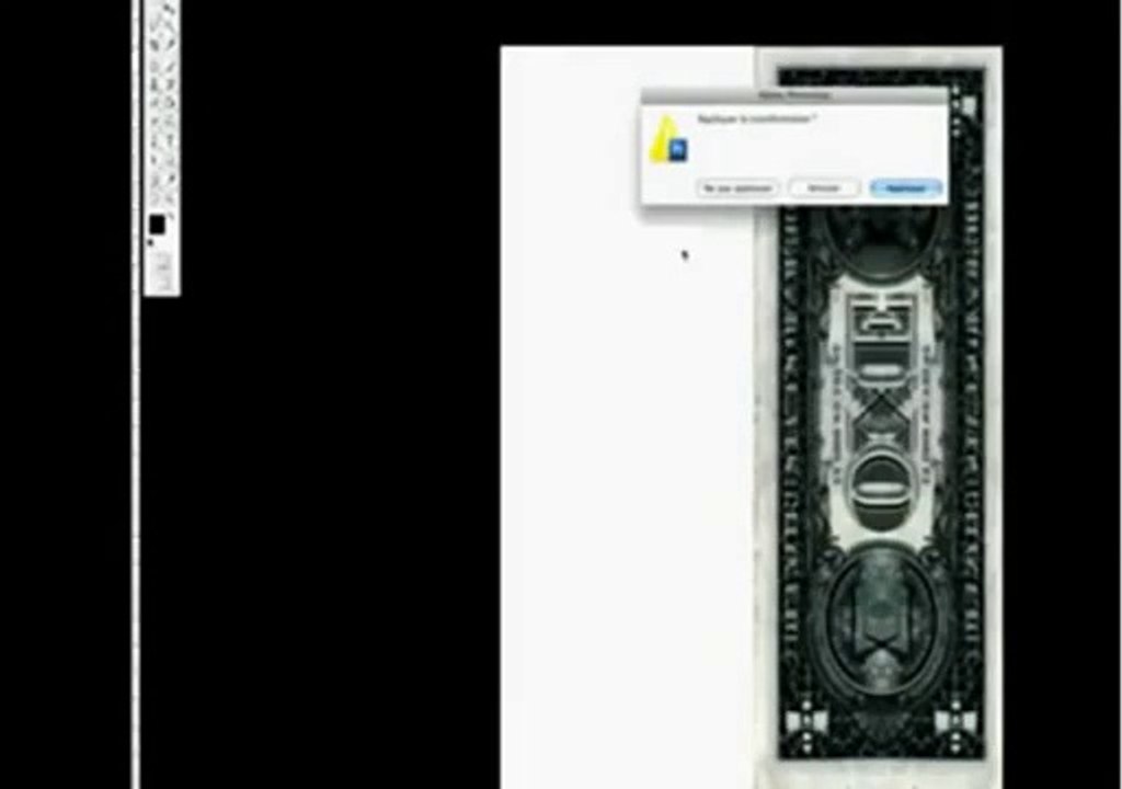 le visage d'un reptilien trouvé sur le billet de 1 dollars