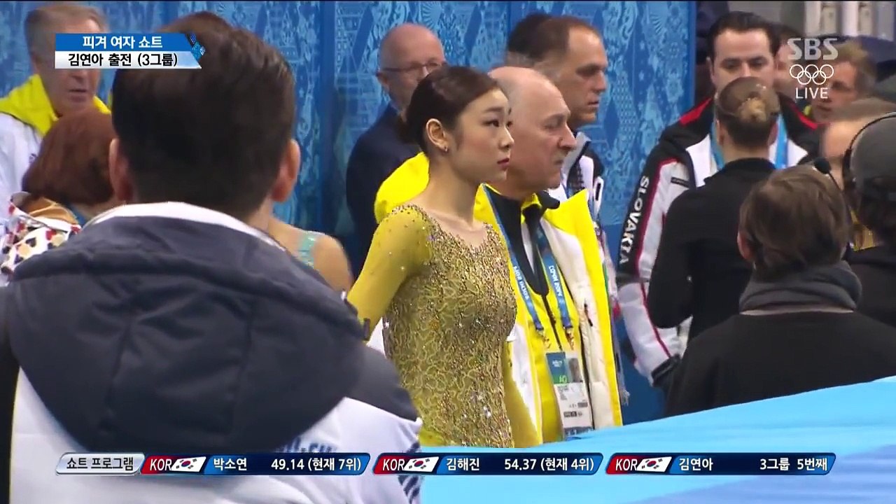 Yuna Kim 2014 Olympics SP Warm-Up