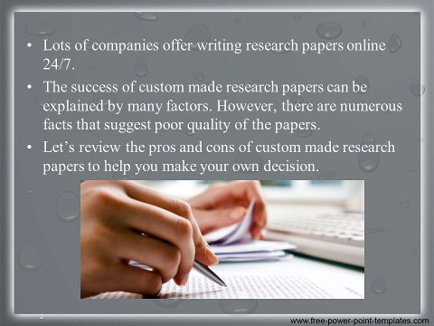 Custom Made Research Papers: Advantages and Disadvantages