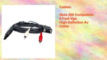 Xbox 360 Compatible 6 Feet Vga High Definition Av Cable