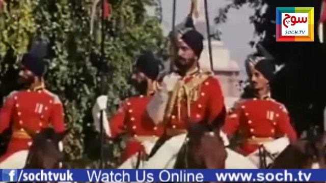 RARE COLOUR VIDEO CLIP OF 1947 INDEPENDENCE DAY