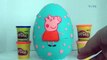 Giant PEPPA PIG Playdoh Egg Surprise with George, Disney Pluto, Ultra Rare Shopkins and Suzy Sheep