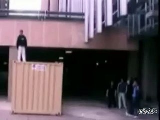 Dude Breaks Arm Jumping Off Box
