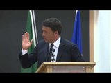 L'Aquila - Renzi interviene al Gran Sasso Science Institute (26.08.15)