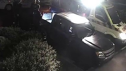 CCTV footage of policeman being run over after waking driver _ Daily Mail Online