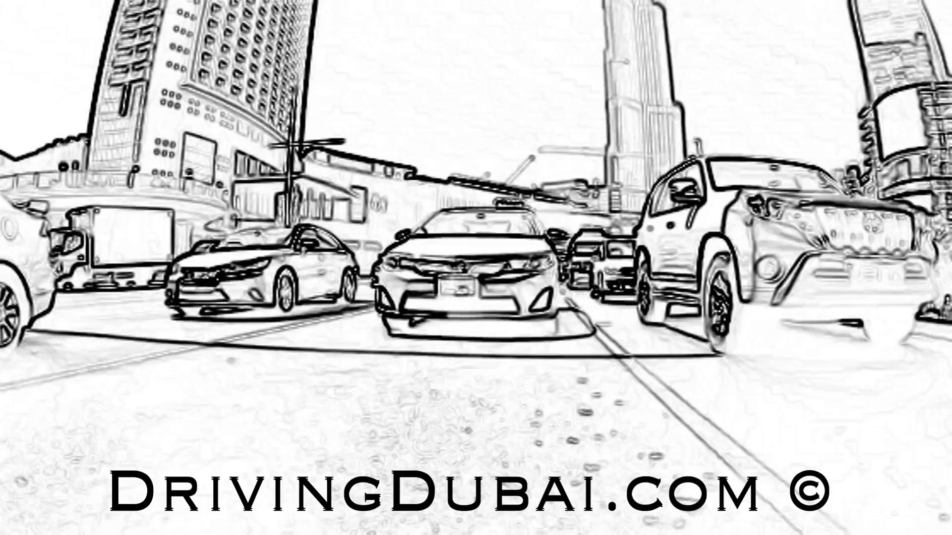 ⁣Driving Dubai
