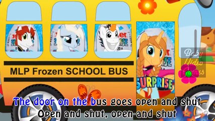My Little Pony Wheels on the Bus Cartoon Song Nursery Rhymes for Kids & Children (720p)