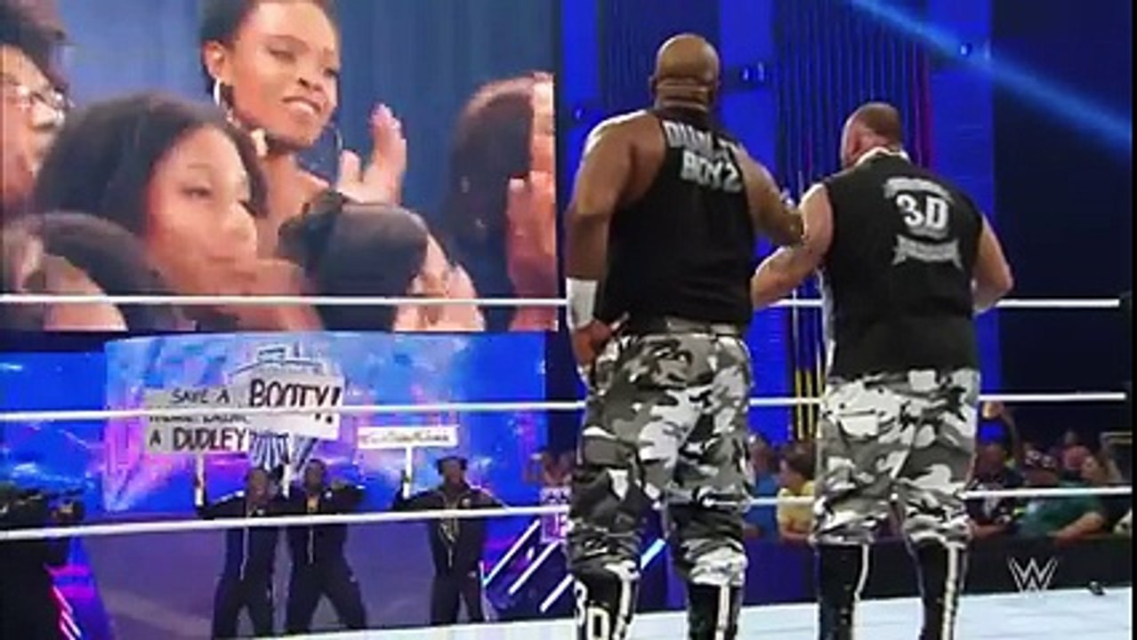 The New Day Confronts The Dudley Boyz-WWE SMACKDOWN 2015