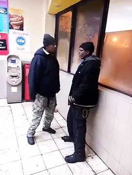 Two drunk men hilariously fail to fight!