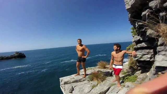 Cliff Diving La Spezia 20 metri Porto Venere ( Grotta Byron ) GoPro