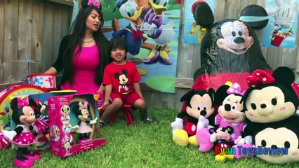 Disney Junior Videos WORLD BIGGEST GIANT EGG SURPRISE OPENING Mickey Mouse Clubhouse Minni