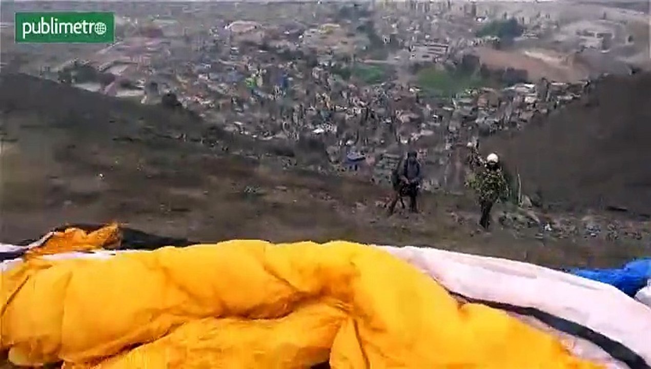 En parapente desde el cerro San Cristóbal