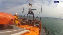 Moelfre lifeboat rescues children in inflatable dinghy